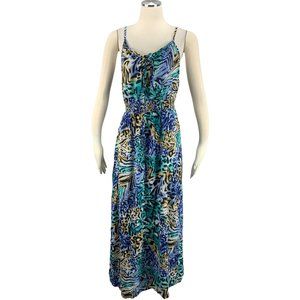 Maxi Medium 8 10 Dress Animal Print Long